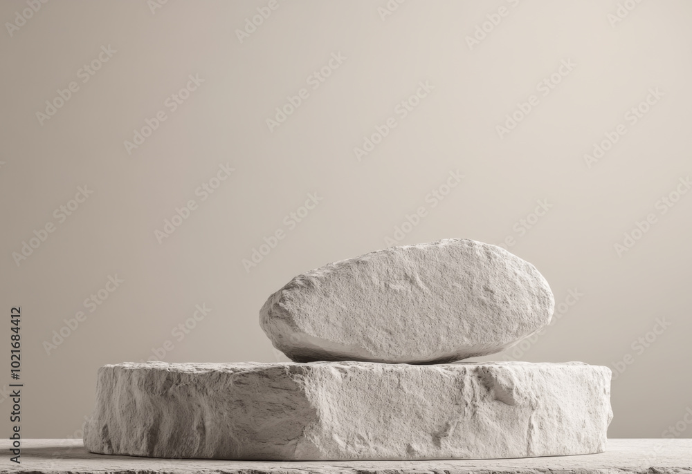 Product Podium - Beige Background Product Podium - Beige Background