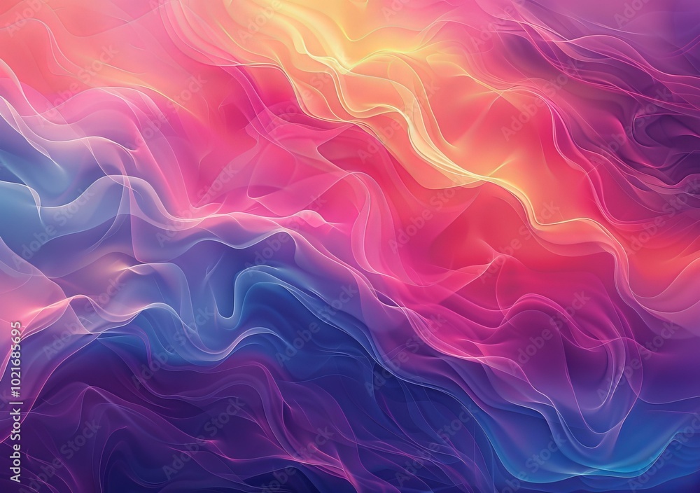 Obraz premium Abstract Colorful Flowing Lines Background