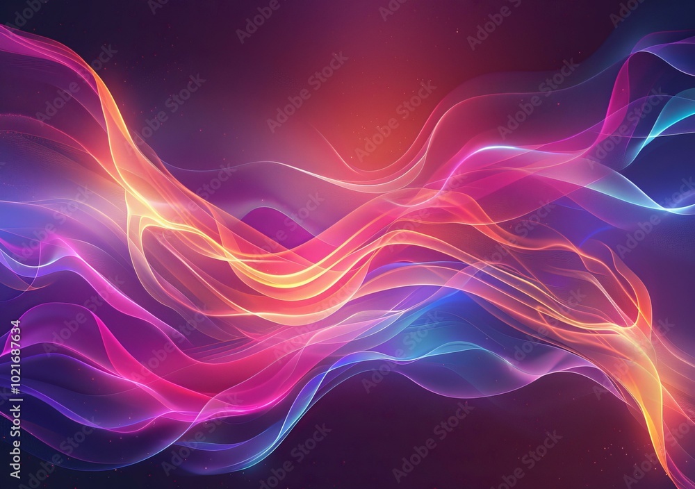 Abstract Colorful Flowing Lines Abstract Colorful Flowing Lines