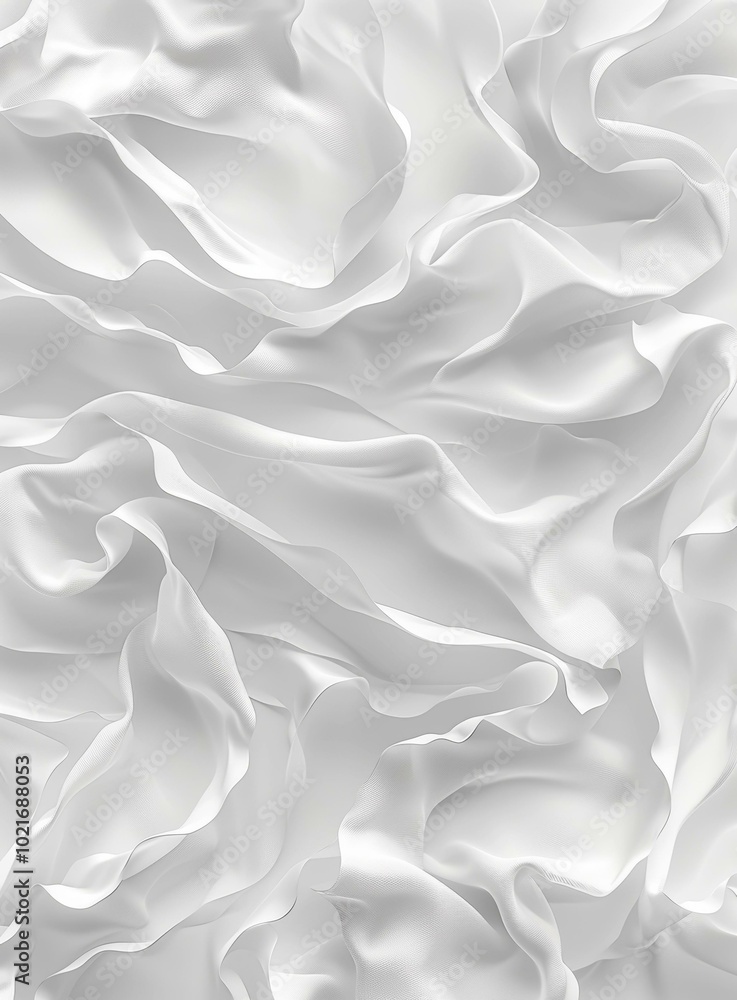 White Silk Creased Fabric White Silk Creased Fabric