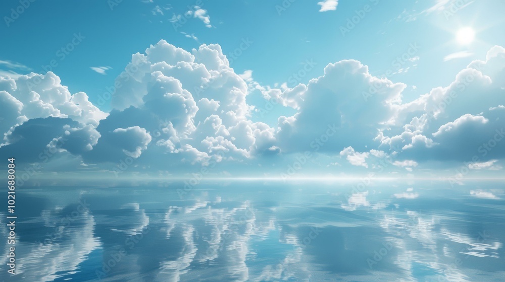 Tranquil Sky Above Still Water Tranquil Sky Above Still Water
