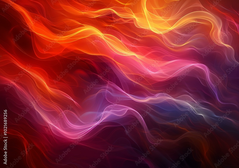 Fototapeta premium Abstract Colorful Flowing Lines Background Design
