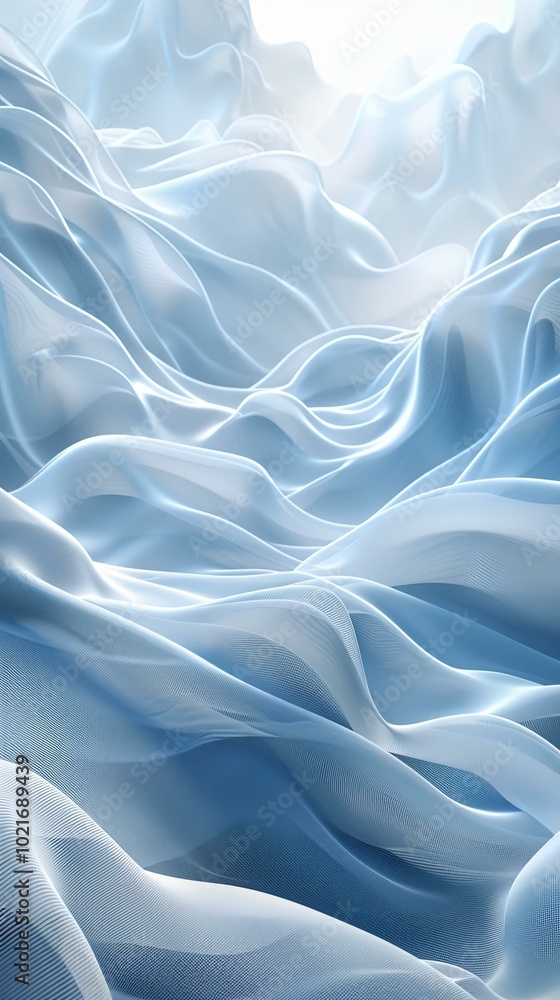 Fototapeta premium Abstract Light Blue Fabric Texture Design