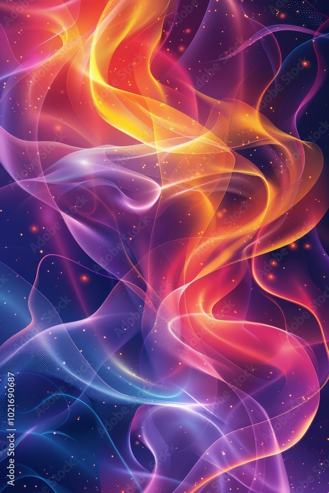 Abstract Colorful Energy Flow Abstract Colorful Energy Flow