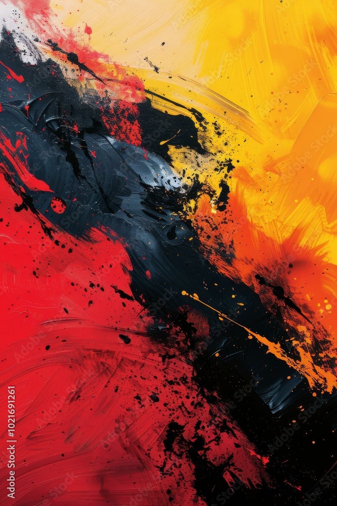Abstract Painting with Vibrant Colors Abstract Painting with Vibrant Colors