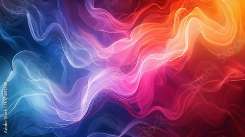 Abstract Colorful Flowing Lines Background Design