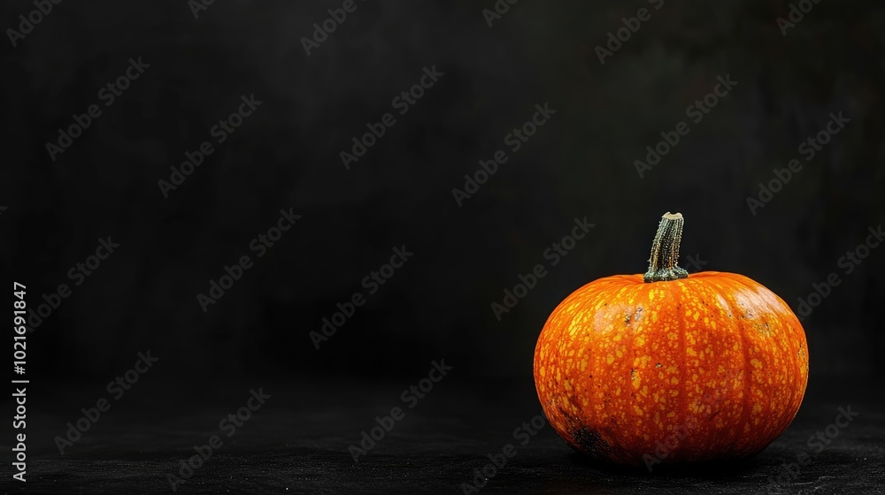 Contemporary Pumpkin Design in Minimalistic Black Background. Fall Concept Contemporary Pumpkin Design in Minimalistic Black Background. Fall Concept
