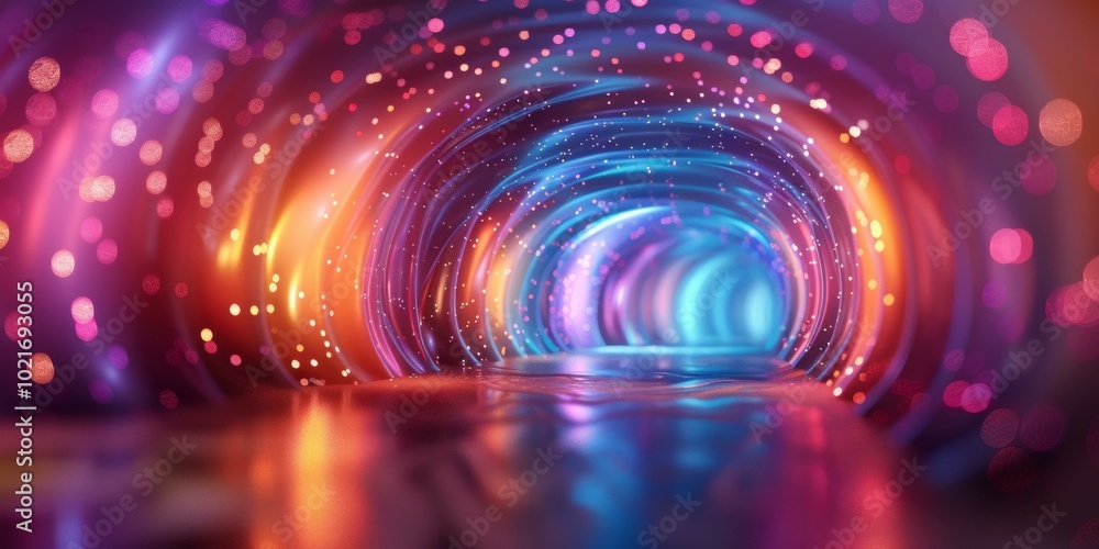 Abstract Colorful Light Tunnel Abstract Colorful Light Tunnel