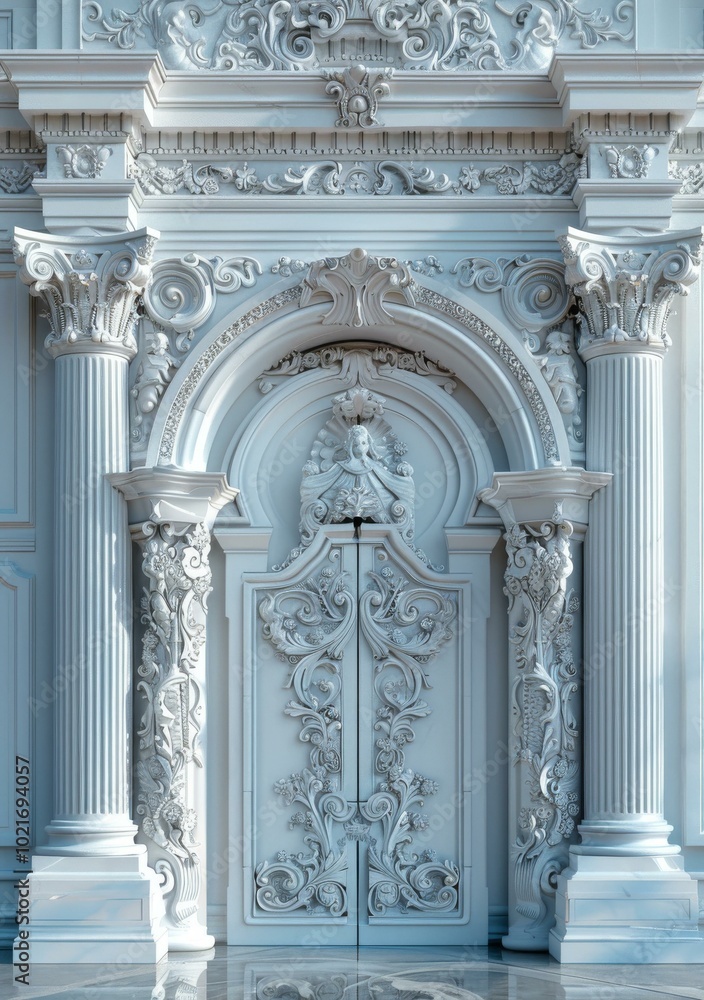 Naklejka premium Ornate Architectural Doorway Design