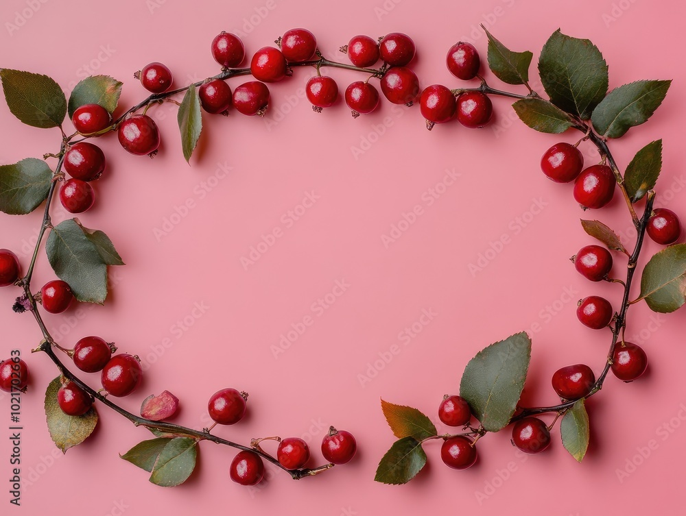 christmas wreath with red berries christmas wreath with red berries