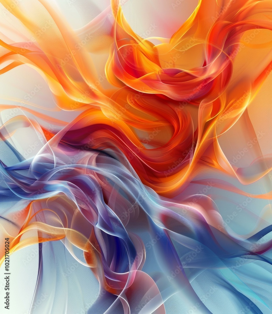 Abstract Colorful Flowing Design Abstract Colorful Flowing Design