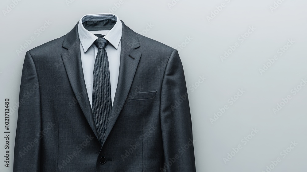 Professional Business Attire on a Grey Background, Ideal for Corporate and Office Settings Generative AI Professional Business Attire on a Grey Background, Ideal for Corporate and Office Settings Generative AI