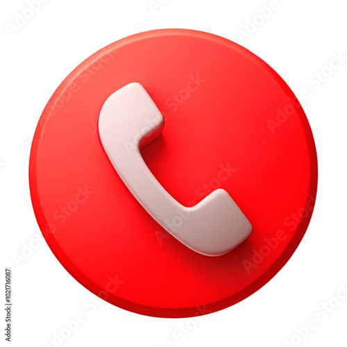 red button with a sign