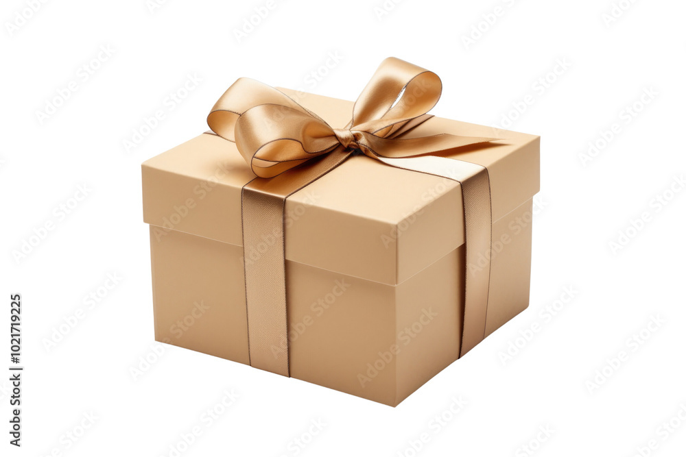 Luxury box tied with a white ribbon on transparent background. Luxury box tied with a white ribbon on transparent background.