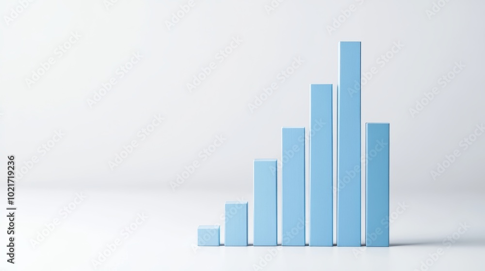 Rising Bar Chart Symbolizing Success and Growth Generative AI Rising Bar Chart Symbolizing Success and Growth Generative AI