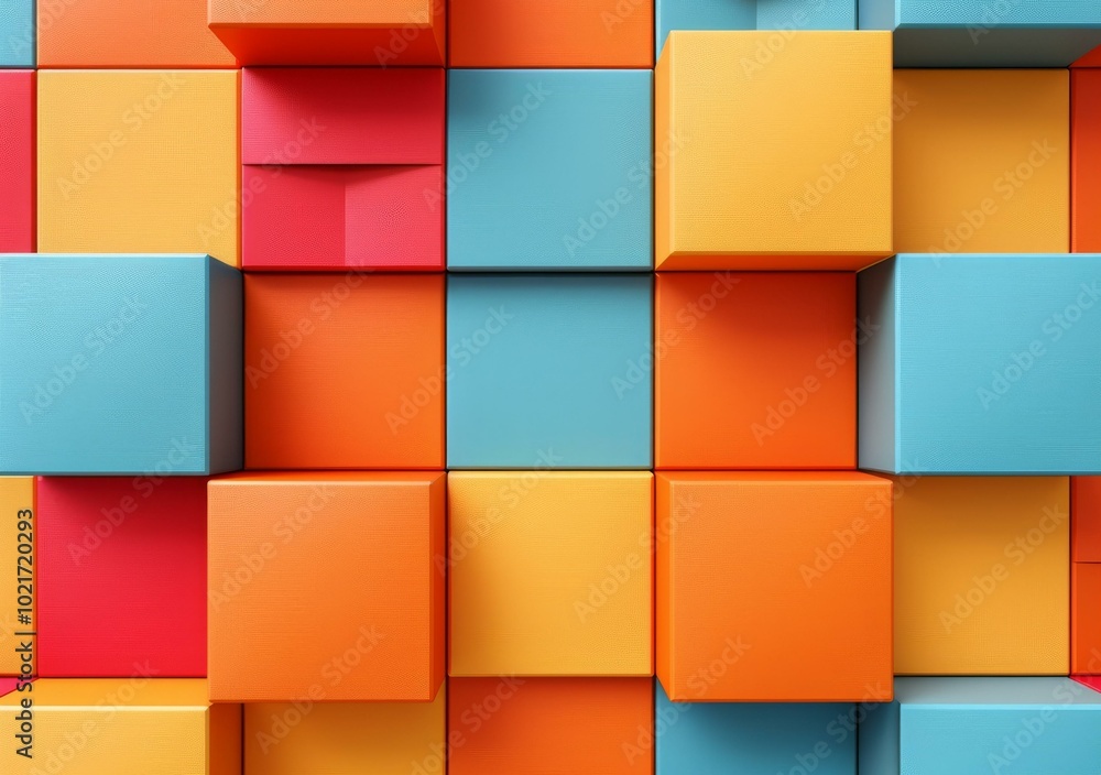 Colorful 3D Cubes Colorful 3D Cubes