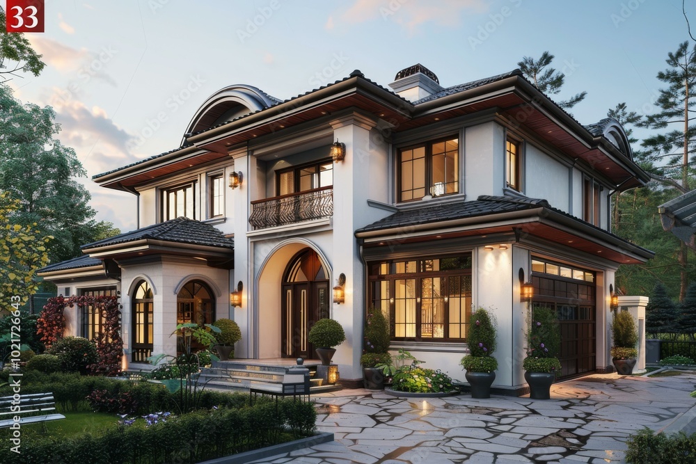 Elegant Modern Mansion Exterior Design Elegant Modern Mansion Exterior Design