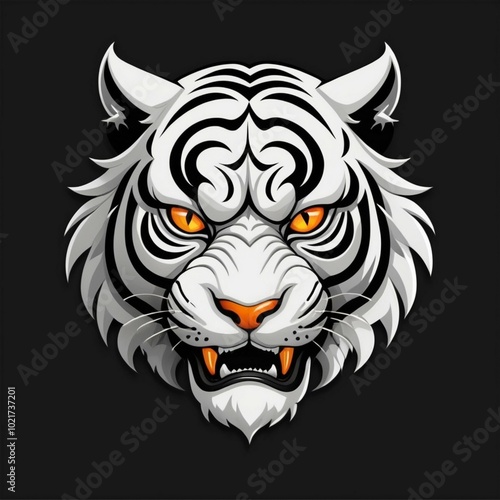 Tiger head logo image