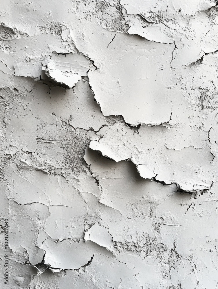 Obraz premium White paint peeling off of a wall