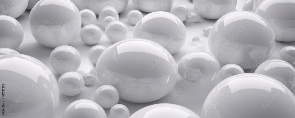 Abstract White Spheres Abstract White Spheres