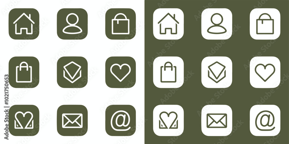 set of icons house and business vector template set of icons house and business vector template