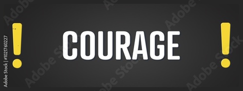 Bild auf Leinwand Courage