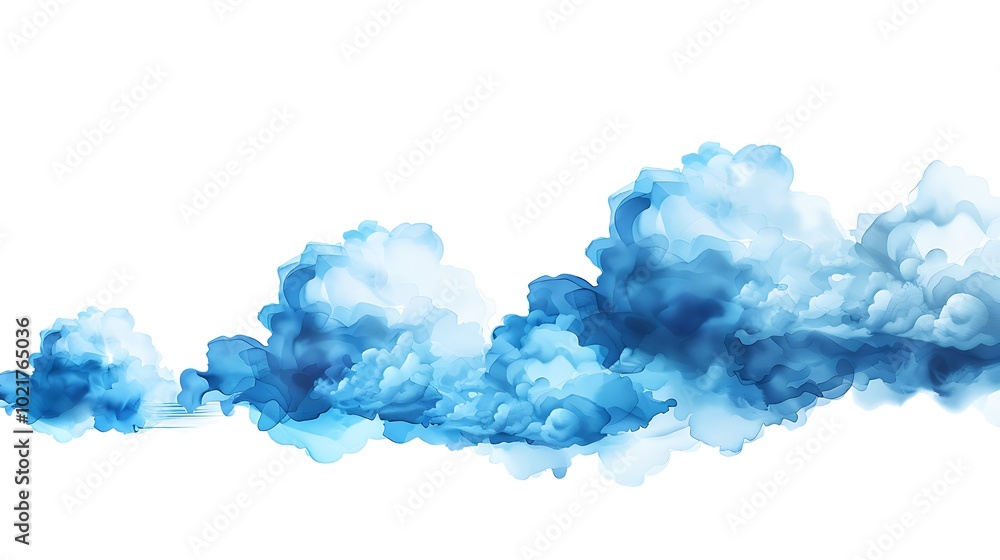 blue ice isolated on white background blue ice isolated on white background