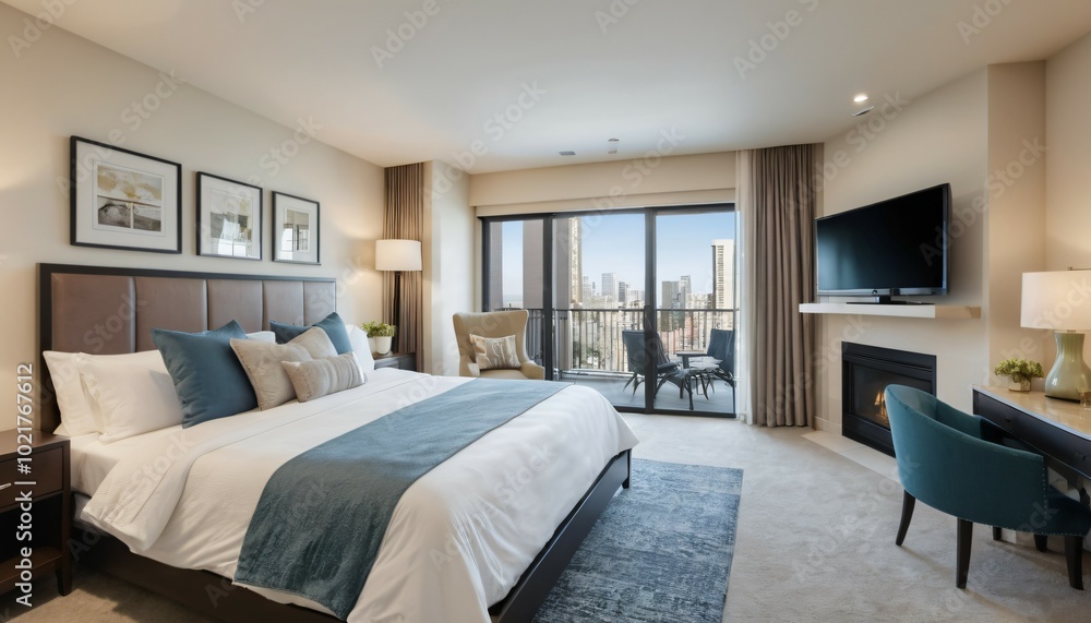 Luxurious King Bed Apartment: Your Ideal Getaway, Ai generated Images Luxurious King Bed Apartment: Your Ideal Getaway, Ai generated Images