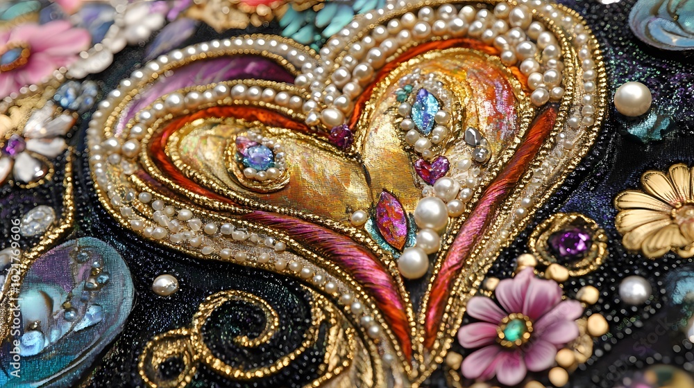 Heart Art, Pearl Collage, Glitter, Abstract Image, Texture, Pattern Background, Wallpaper, Smartphone Cover and Screen, PC, Laptop, 9:16 and 16:9 Format Heart Art, Pearl Collage, Glitter, Abstract Image, Texture, Pattern Background, Wallpaper, Smartphone Cover and Screen, PC, Laptop, 9:16 and 16:9 Format