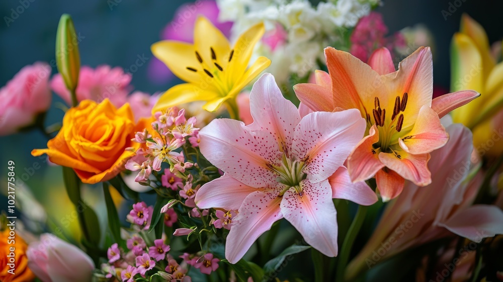 Vibrant Flowers Blooming in Time-Lapse Generative AI Vibrant Flowers Blooming in Time-Lapse Generative AI