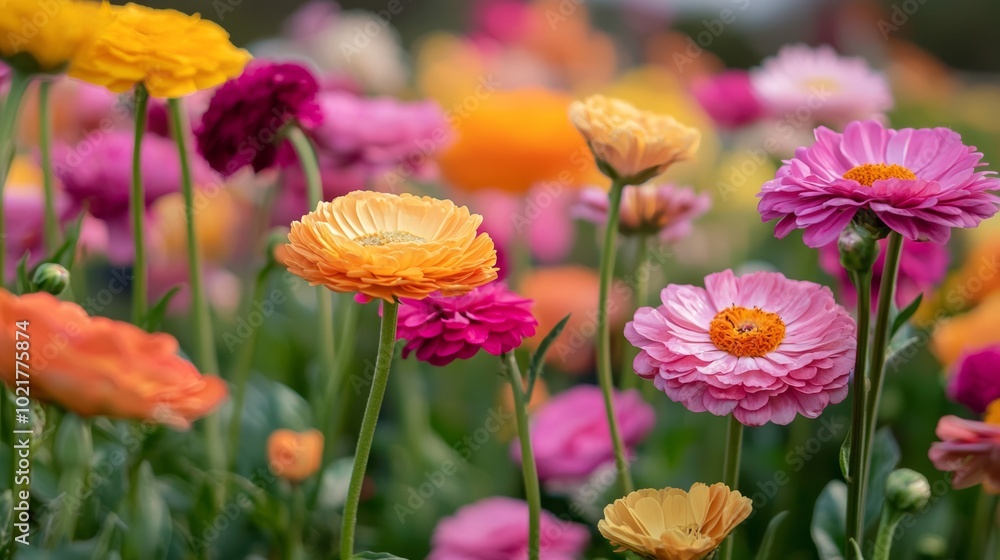 Vibrant Flowers Blooming in Time-Lapse Generative AI Vibrant Flowers Blooming in Time-Lapse Generative AI