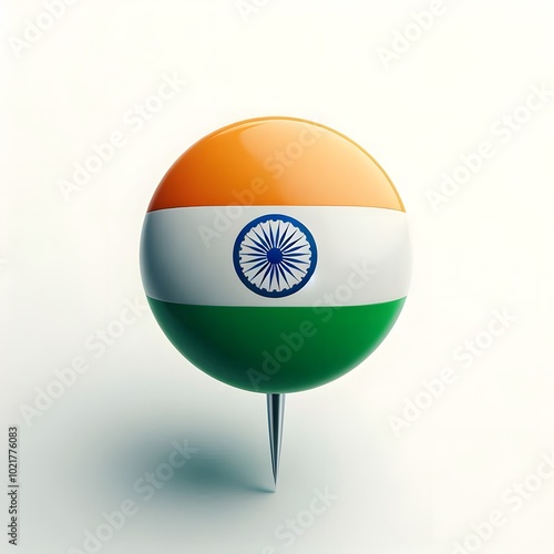 Free Download Indian flag pin, Indian flag in a badge, Flag circle symbol, Location tag - GFXLoad