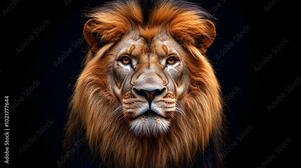 Majestic Lion Portrait - Realistic Animal Image Majestic Lion Portrait - Realistic Animal Image