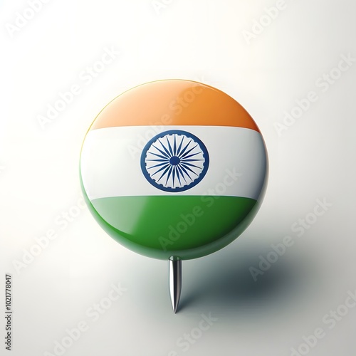 Free Download Indian flag pin, Indian flag in a badge, Flag circle symbol, Location tag - GFXLoad