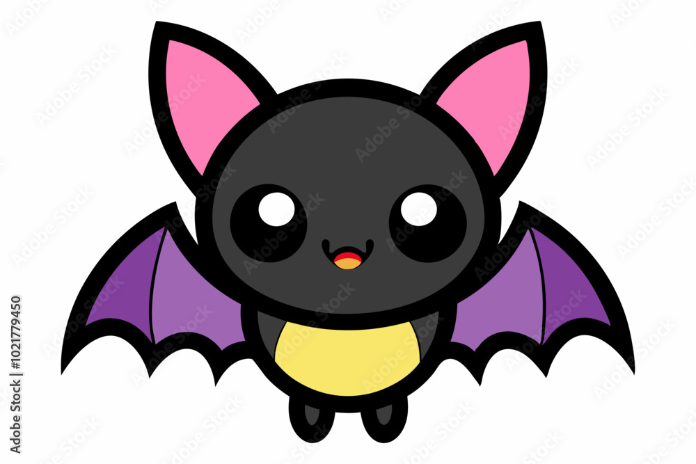 Clipart Bat Multicolored and Black and White. Cute Clip Art Flittermouse. Vector Illustration of a Kawaii Animal for Stickers, Baby Shower, Coloring Pages, Prints for Clothes. Clipart Bat Multicolored and Black and White. Cute Clip Art Flittermouse. Vector Illustration of a Kawaii Animal for Stickers, Baby Shower, Coloring Pages, Prints for Clothes.
