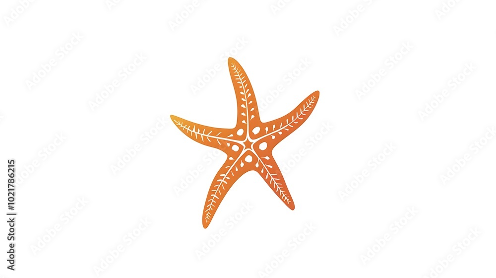 Design a modern minimalistic starfish logo icon isolated on a white background Design a modern minimalistic starfish logo icon isolated on a white background