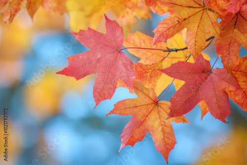 Fallen Leaves Season Background