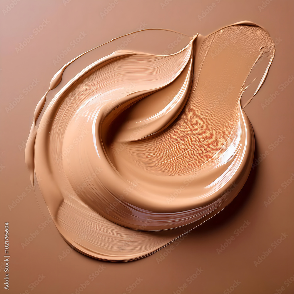 Foundation Smear on Skin-tone Background Foundation Smear on Skin-tone Background