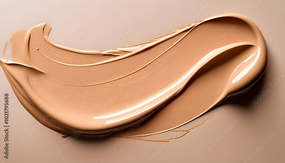 Foundation Smear on Skin-tone Background Foundation Smear on Skin-tone Background