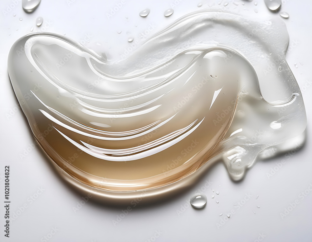 Gel Texture on White Background Gel Texture on White Background