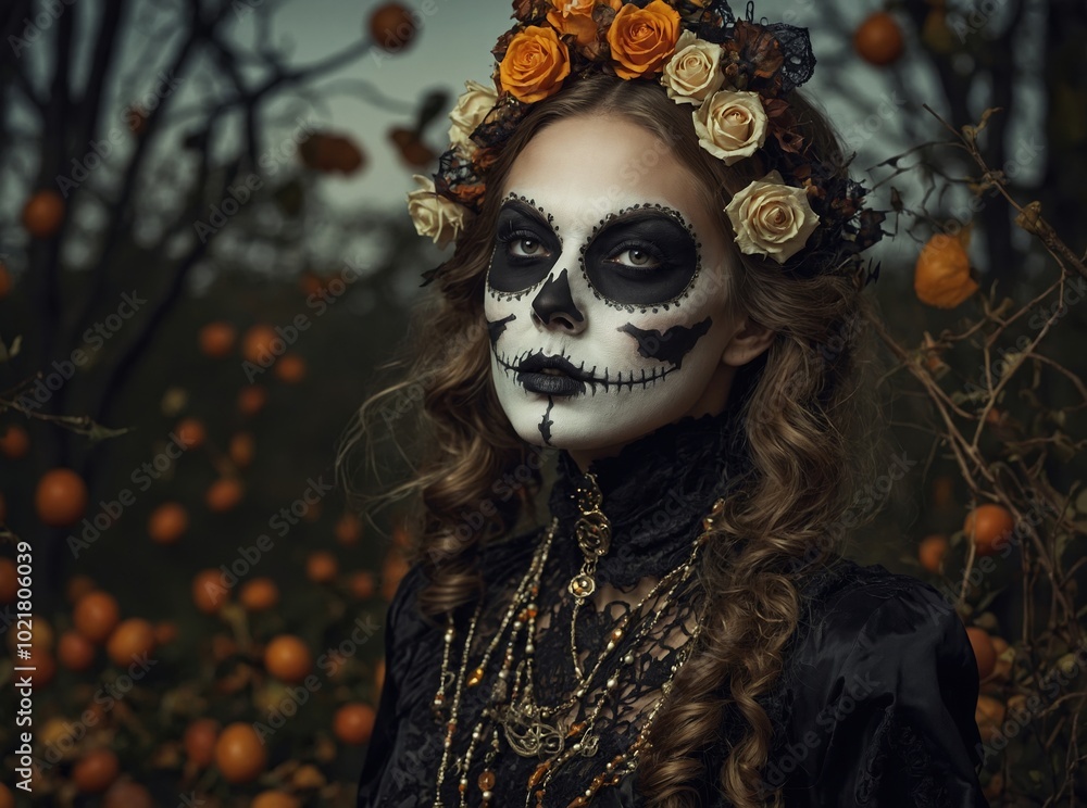 A vibrant Halloween market filled with festive treats and spooky fun A vibrant Halloween market filled with festive treats and spooky fun