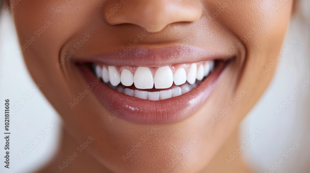 A woman smiles happily after visiting her dentist for a checkup. Regular dental visits are important for keeping your smile healthy and bright. A woman smiles happily after visiting her dentist for a checkup. Regular dental visits are important for keeping your smile healthy and bright.