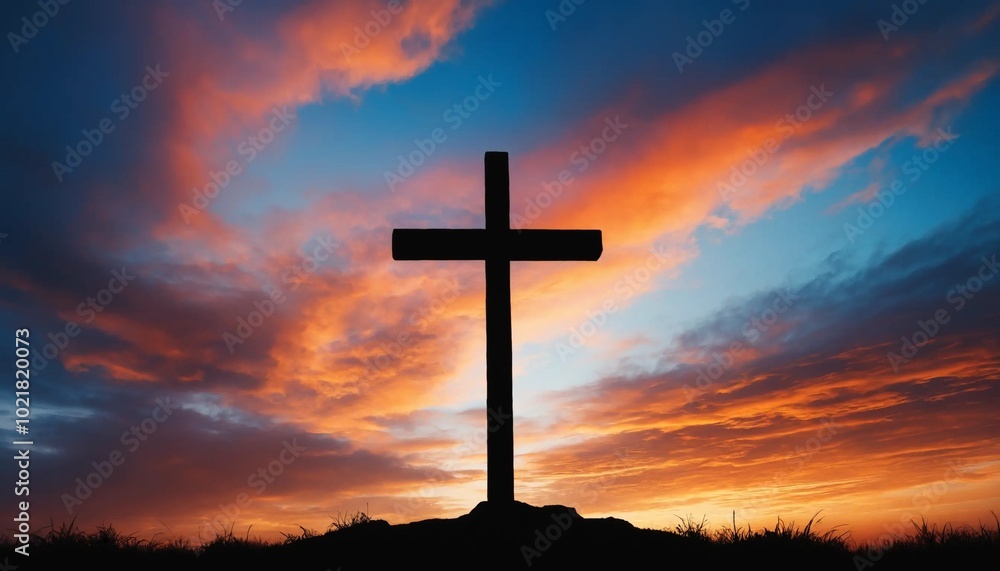 Silence at Sunset: The Cross and the Fiery Sky Silence at Sunset: The Cross and the Fiery Sky
