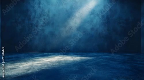 Abstract Background Blue Grunge Texture Dark