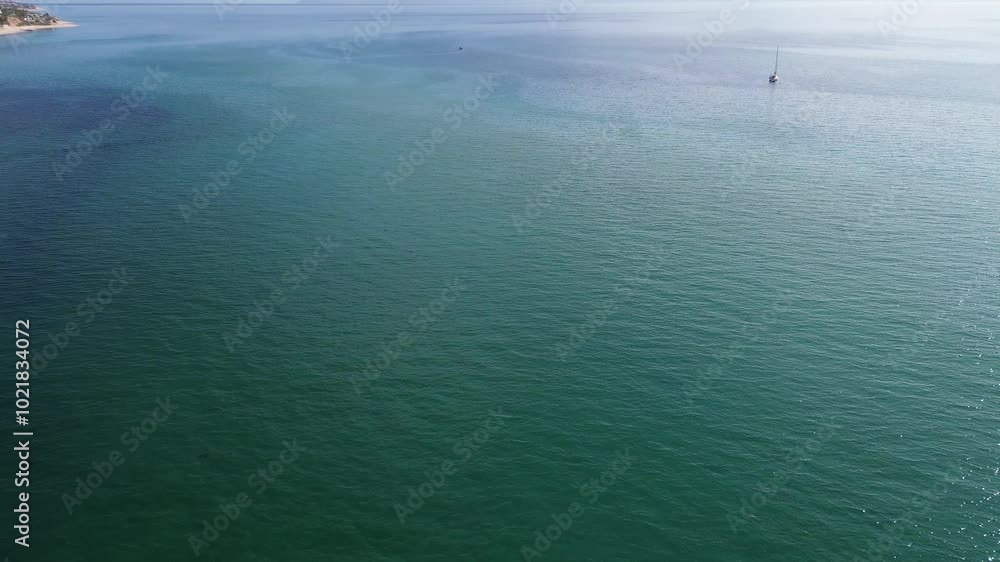 aerial view of ocean