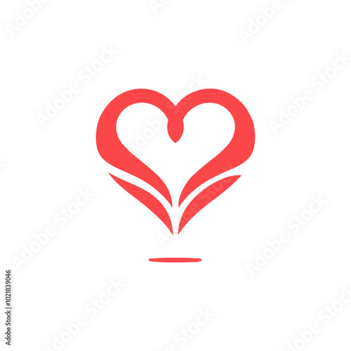 love heart, heart in red colour,heart icons