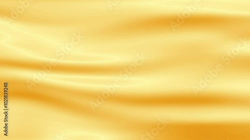 Waving golden texture background with gold color lines striped glowing seamless loop animation yellow background