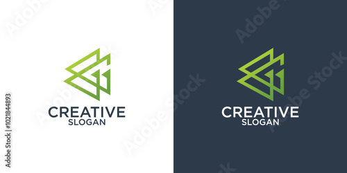 collection of initial g abstract logo design vector templates