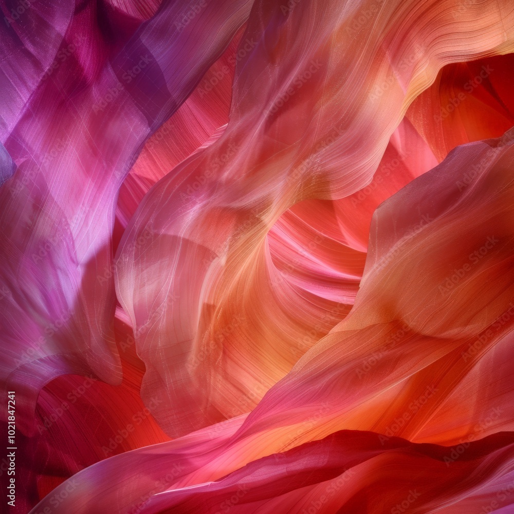 Vibrant hues of red, orange, and purple blend together as sunlight illuminates the smooth curves of sandstone in Antelope Canyon, creating a breathtaking natural spectacle Vibrant hues of red, orange, and purple blend together as sunlight illuminates the smooth curves of sandstone in Antelope Canyon, creating a breathtaking natural spectacle
