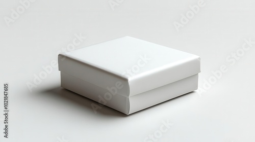 plain white box isolated on a bright white background emphasizing simplicity and versatility ready to be filled with any creative or commercial content